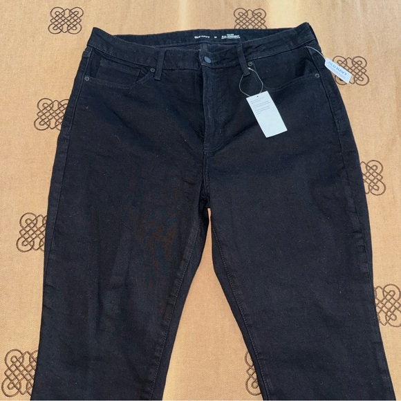 Old Navy NWT! Black Jack High-Waisted Secret-Smooth Pockets O.G. Straight Jeans - Picture 6 of 16